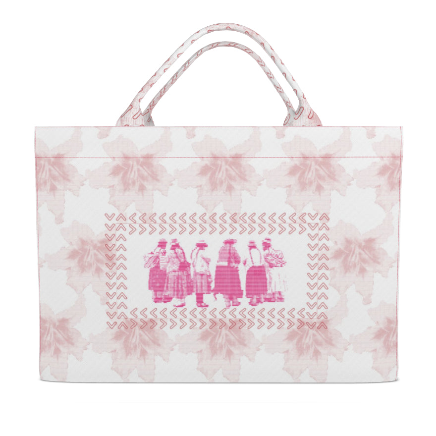 Mother Wove the Stars Oversized Tote with Woven Handles