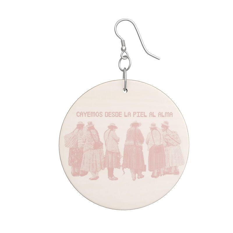 Mother Wove The Stars Wooden Earrings Organic Shapes