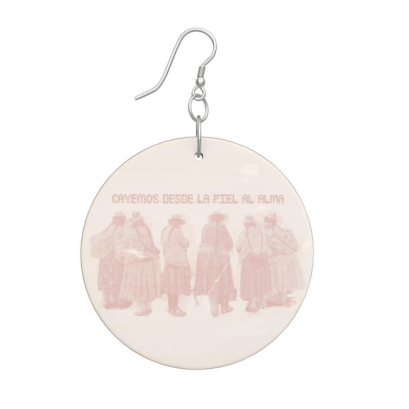 Mother Wove The Stars Wooden Earrings Organic Shapes