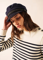 Saint James navy wool sailor cap