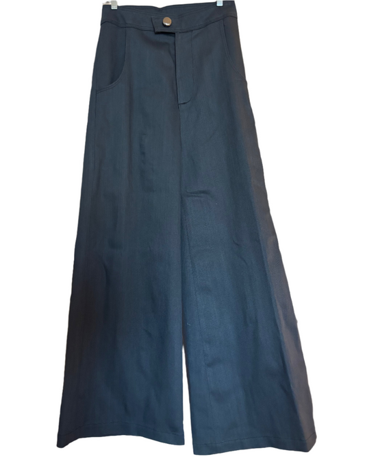 Dark Grey Slub Twill Denim Trousers