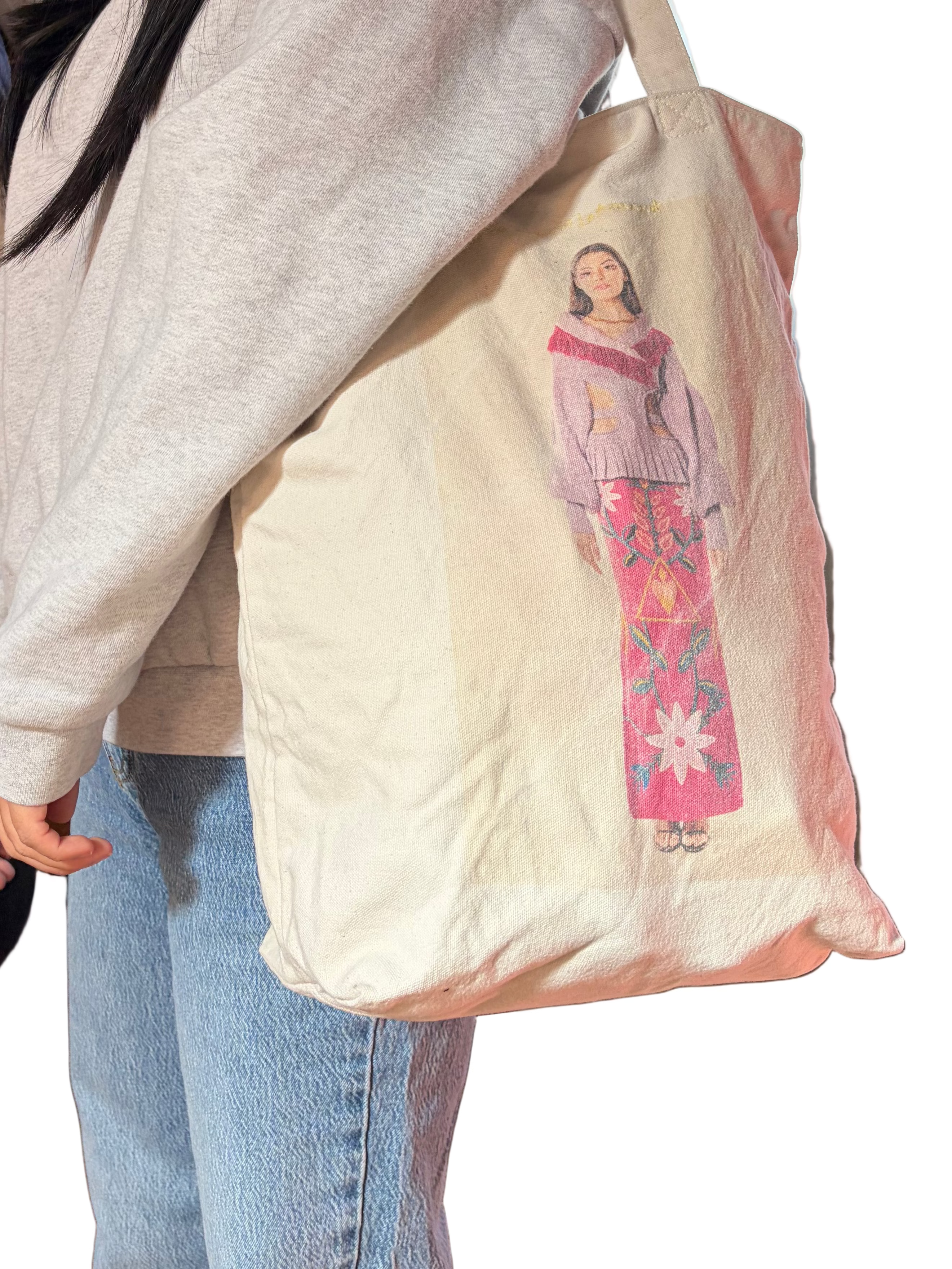 Lineas Poeticas Rosal 100% Cotton Project Tote