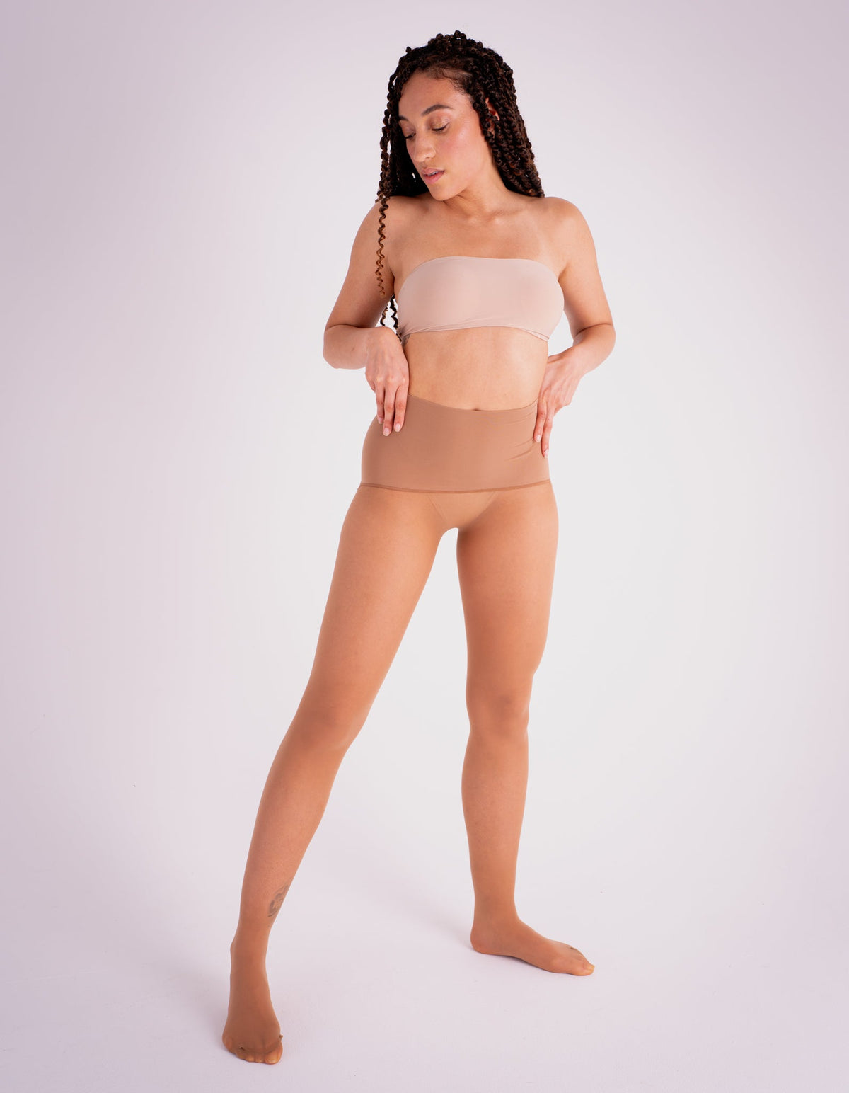 Sheer 03 nude run-resistant tights by Les Belles - view 3