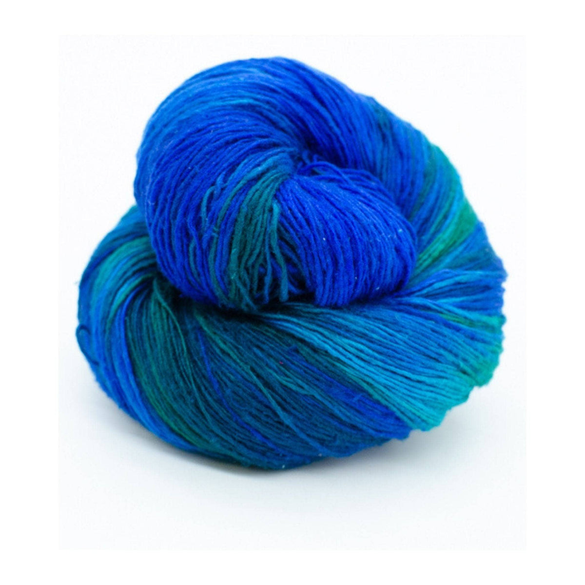 Zephyr Tides open-front cardigan knit in recycled silk lace yarn - view 6